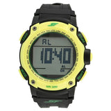 Sonata Men's Digital Watch With Black Plastic Strap, 77073PP05