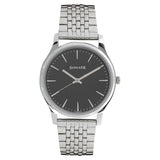 Sonata Men's Watch Analog Black Dial With Stainless Steel Band, 77082SM01