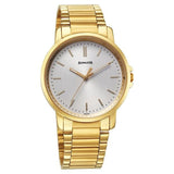 Sonata Men's Watch Analog Silver Dial With Golden Stainless Steel Band, 77083YM06