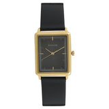Sonata Men's Watch Analog Black Dial With Black Leather Strap, 77084YL02