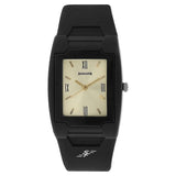 Sonata Men's Watch Analog Champagne Dial With Black Plastic Strap, 7920PP12