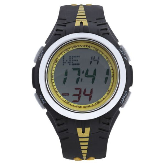 Sonata, Men, Digital, Watch, Plastic Strap, 7965PP04