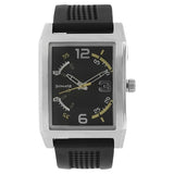 Sonata Men's Watch Analog Black Dial With Black Plastic Strap, 7999SP01