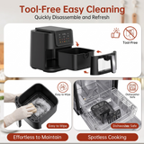 Zen, Air Fryer 8L, 1700 Watts, ZAF88D