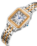 Beverly Hills Polo Club Women's Analog Watch with Silver Dial and Silver and rose-gold-111 Stainless Steel Band, BP3755C.531