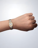Beverly Hills Polo Club Women's Analog Watch with Silver Dial and Silver and rose-gold-111 Stainless Steel Band, BP3755C.531