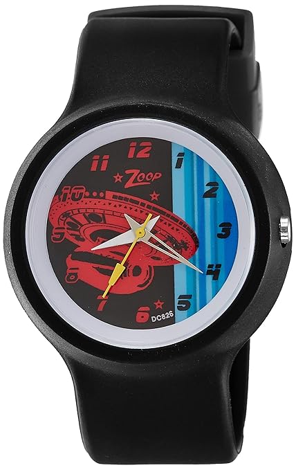 Zoop By Titan Kid's Watch Analog Multicolor Dial With Black PU Strap, 3029PP06