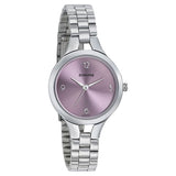 Sonata Women's Watch Analog Pink Dial With Stainless Steel Band, 8151SM03