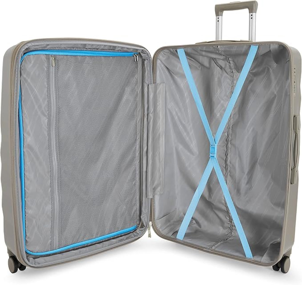 VIP Scott 69cm, 8 Wheel Hard Top Trolley, Silver, SCOTT69SIL