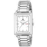 Sonata Men's Watch Analog White Dial With Stainless Steel Band, 7078SM01