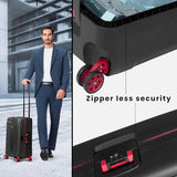 Carlton Vault 70cm 8 Wheel Hard Top Trolley-Black, VAULT70BK