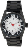 Fastrack Men's Watch Analog, White Dial Black Stainless Steel Strap, 3126NM01