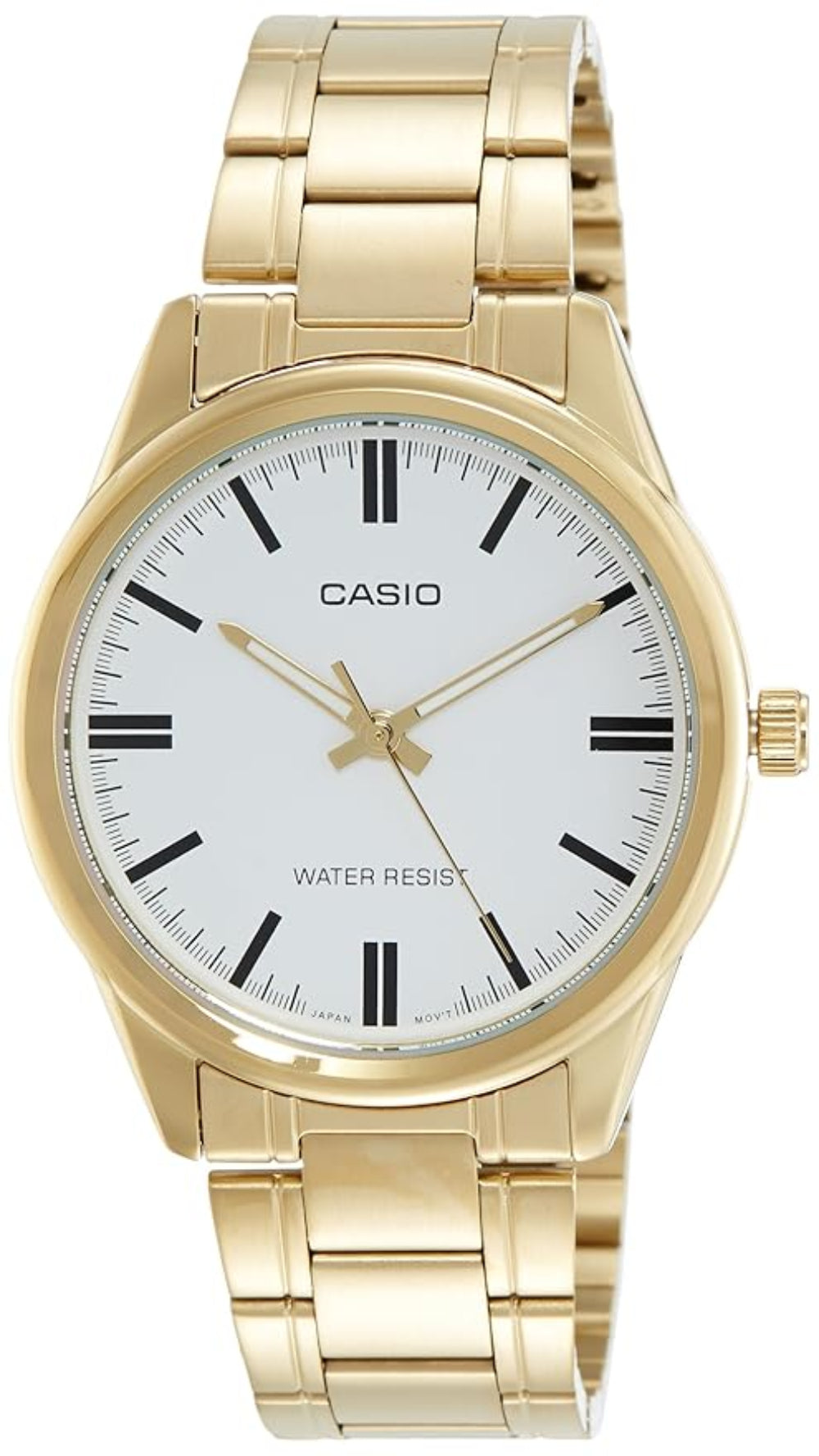 Casio Women's Watch Analog, White Dial Gold Stainless Steel Strap, LTP-V005G-7AUDF product image