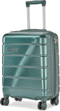 Carlton Milan 55cm, 4 Wheel Cabin Luggage Green Trolley,MILAN55GRN