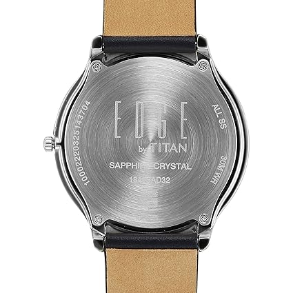 Titan Edge Men's  Analog  Watch Blue Dial With Blue Leather Strap , 1843SL03