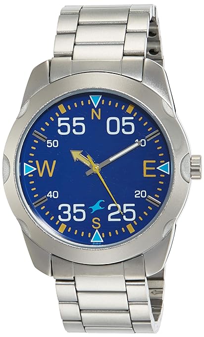 Fastrack, Men's, Analog Watch, Blue Dial, with Stainless Steel Band, FA-3123SM06