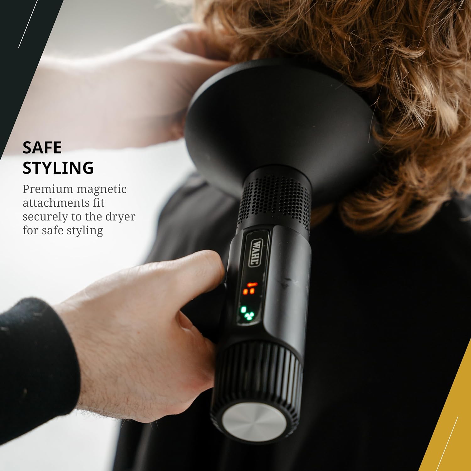 Wahl Professional Vanquish Corded Hair Dryer Black 3 Speed-Settings, Auto-Clean, 1600 watts, 4321-0370
