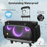Ikarao Rolling Speaker Bag with 10mm Thick Padding and Folding Hand Truck, IK-X1TRLYBAG
