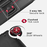 Carlton Vault 70cm 8 Wheel Hard Top Trolley-Black, VAULT70BK