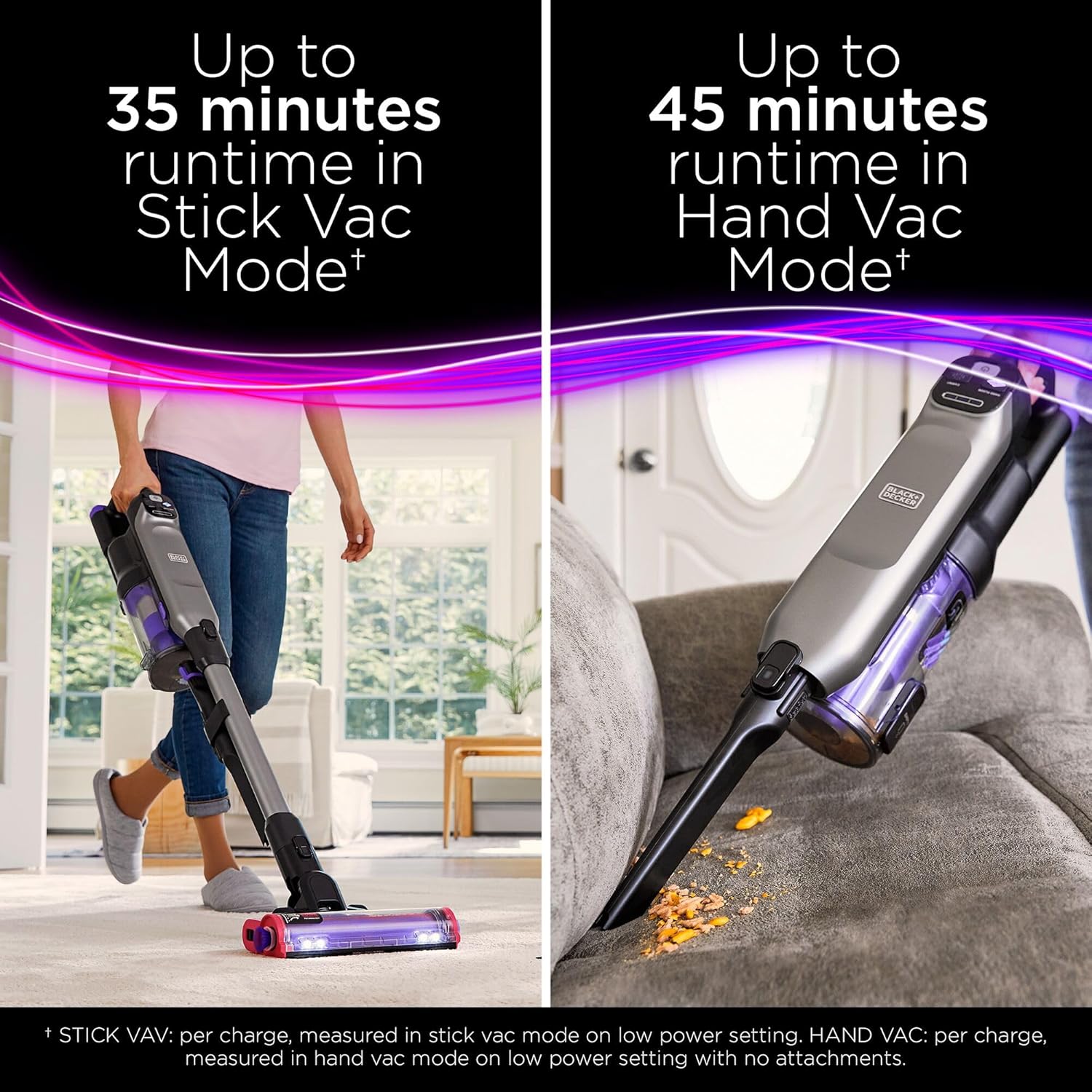 Black+Decker, Cordless Stick Vacuum Cleaner, BHFEA640WG