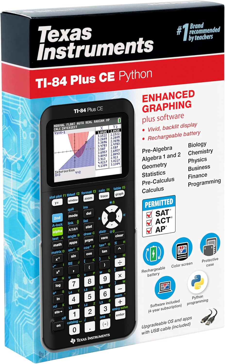 Texas Instruments Color Graphing Calculator, TI-84