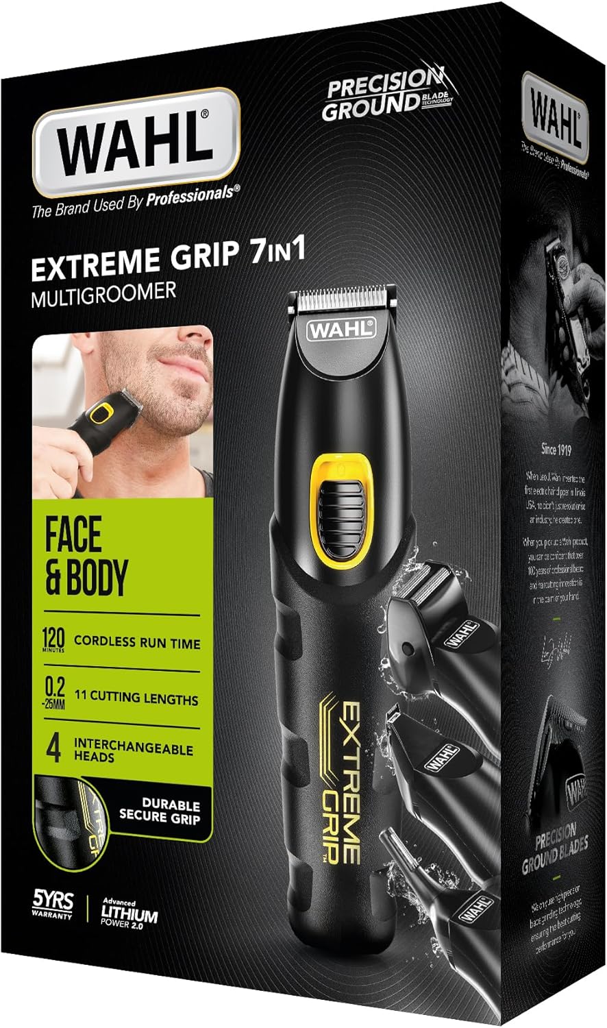 Wahl Extreme Grip 7 in 1 Multi-Grooming Trimmer Kit, 09893-417