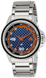 Fastrack Men's Watch Analog, Blue Dial Silver Stainless Steel Strap, 3142SM02