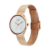 Titan Raga Women's Watch Analog Mother of Pearl Dial with Rose Gold Stainless Steel Band, 95253WM02