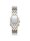 Lee Cooper Women's Analog Watch with White Mother Of Pearl Dial and Silver/Rose Gold Stainless Steel Band, LC08380.530