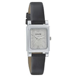 Sonata Women's Watch Analog Grey Dial With Black Leather Strap, 87021SL03