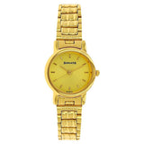 Sonata Women's Watch Analog Champagne Dial With Golden Stainless Steel Band, 8976YM09