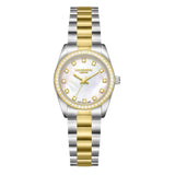Lee Cooper Women's Watch Analog Mother of Pearl Dial with Two-Toned Stainless Steel Band, LC08155.220