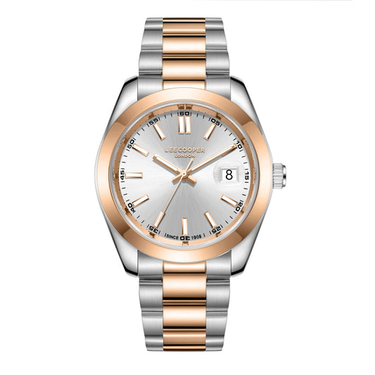 Lee Cooper, Men's, Analog Watch, Silver Dial, with Stainless Steel Band, LE-LC08189.560