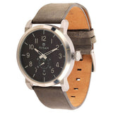 Titan Men's Watch Analog Black Dial With Black Leather Strap, 90025SL02