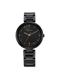Titan Women's Watch Analog, Black Dial with Black Stainless Steel, 2480NM02
