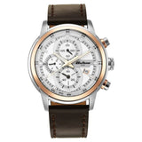 Titan Octane Analog with Date Men's Watch with Silver Dial and Brown Leather Strap, 90086KL02