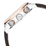 Titan Octane Analog with Date Men's Watch with Silver Dial and Brown Leather Strap, 90086KL02