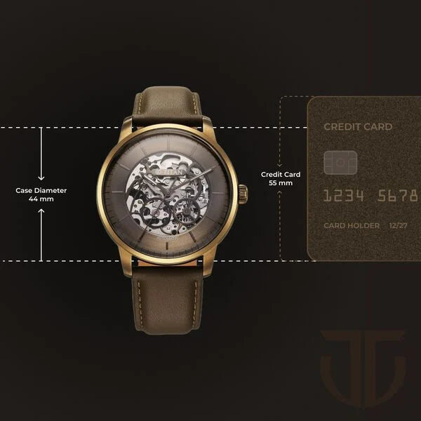 Titan Automatic Color Upgrade Men's Watch with Brown Dial and Brown Leather Strap, 90110QL03