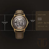 Titan Automatic Color Upgrade Men's Watch with Brown Dial and Brown Leather Strap, 90110QL03