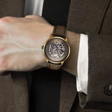 Titan Automatic Color Upgrade Men's Watch with Brown Dial and Brown Leather Strap, 90110QL03
