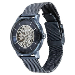 Titan Men's Automatic Watch Analog Blue Dial With Blue Stainless Steel Band, 90110QM01