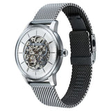 Titan Men's Automatic Watch Analog Silver Dial with Silver Mesh Band, 90110QM02