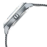Titan Men's Automatic Watch Analog Silver Dial with Silver Mesh Band, 90110QM02