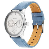 Titan Men's Multifunction Watch Analog White Dial Bicolor Strap, 90125SL03
