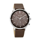 Titan Men's Multifunction Watch Analog Brown Dial Brown Leather, 90134SL02