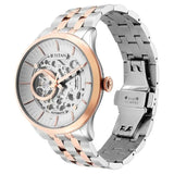 Titan Metal Mechanicals Automatic Men's Watch with Silver Dial and Dual Tone Stainless Steel Strap, 90140KM01