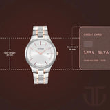 Titan Classique Slimline Analog With Date Men's Watch with Silver Dial and Stainless Steel Strap, 90142KM01