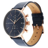 Titan Infinity Display Men's Watch Analog Blue Dial Blue Leather Strap, 90146WL01