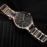 Titan Ceramic Men's Watch Analog Black Dial With Multicolor Ceramic Strap, 90148KD03