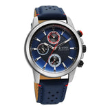 Titan Racecraft Men's Watch Analog Blue Dial with Blue Leather Strap, 90152KL01